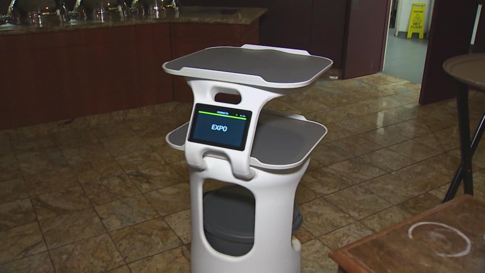 "What we’re finding is guests in the restaurant are coming because of the robot," said college Dean Dennis Reynolds.