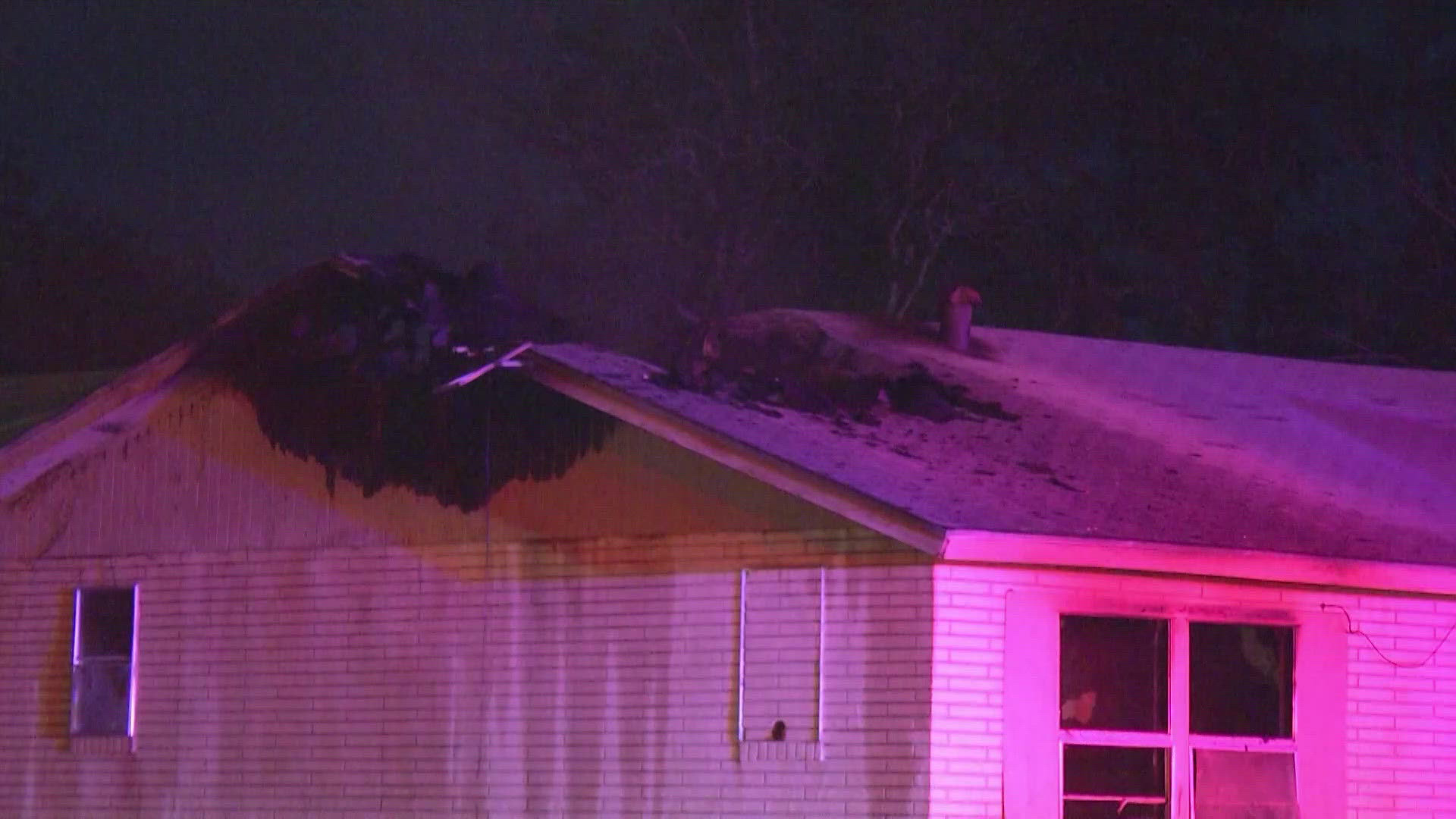 One person got out safely from the fire.