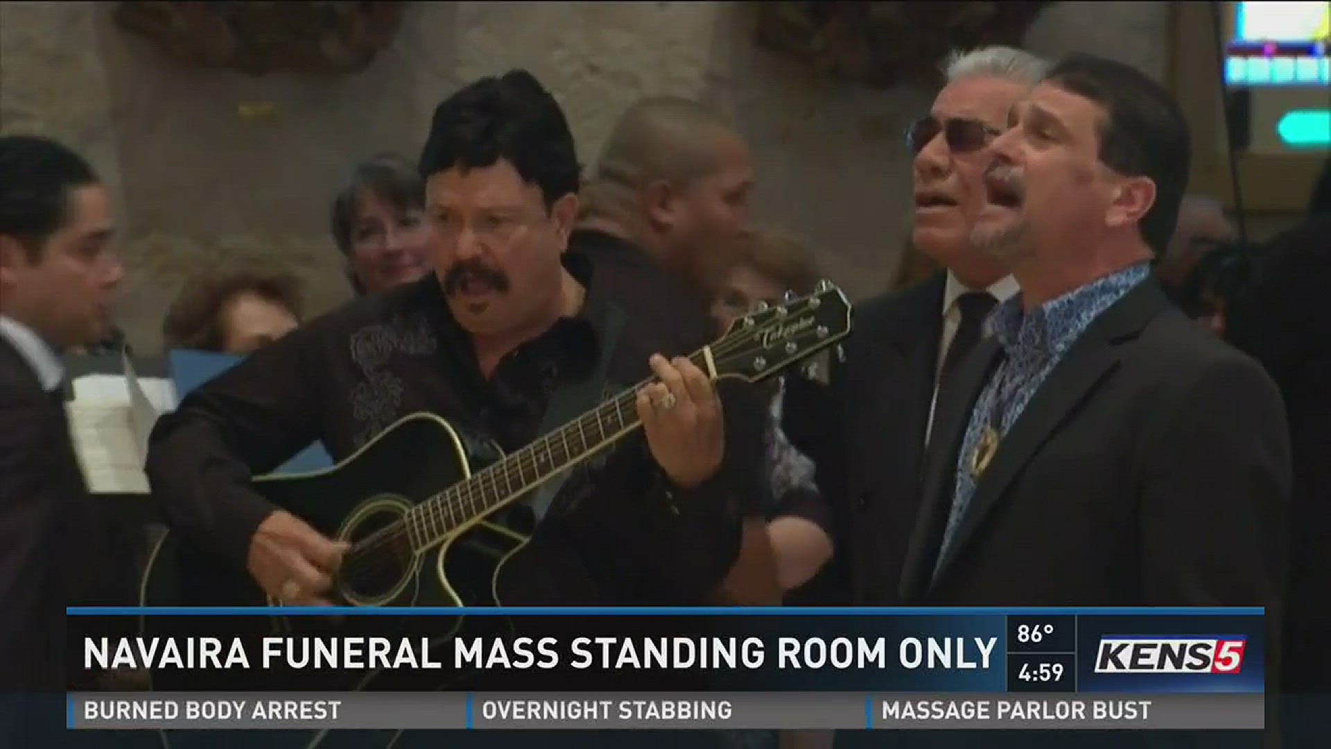 Emilio Navaira funeral mass standing-room-only