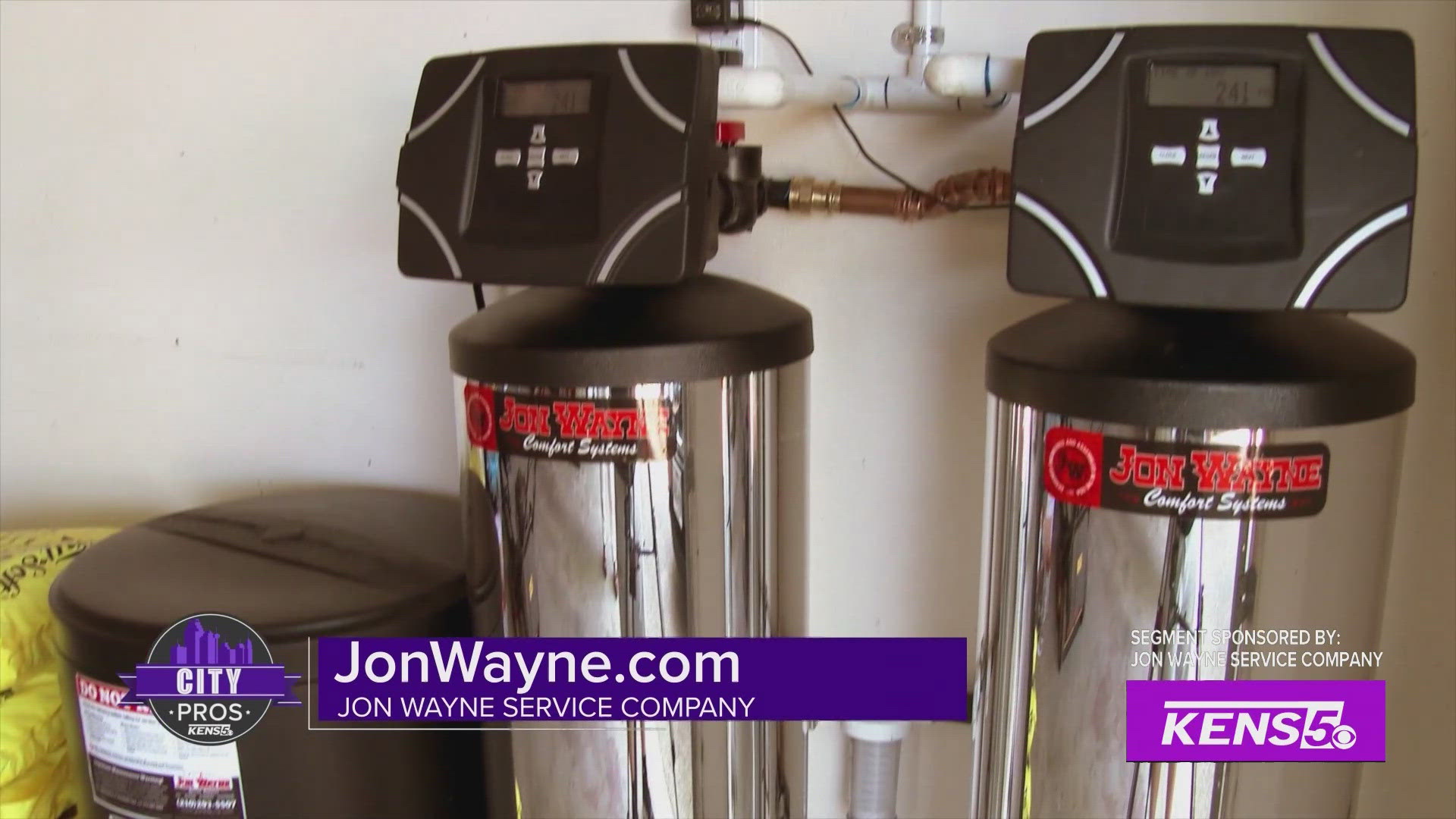 Water Softener installation solutions. [Sponsored by: Jon Wayne Service Company]