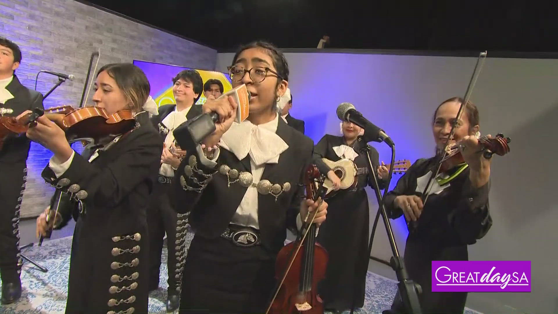 Gino Rivera with Mariachi Azteca de America brings his Mariachi students to perform in-studio.