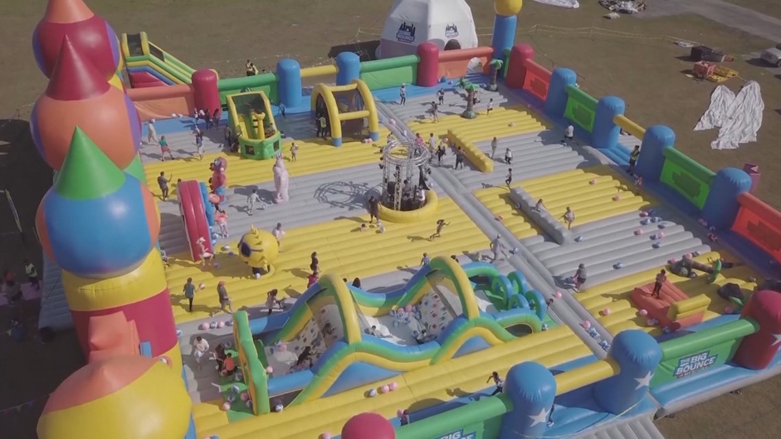 The world's biggest bounce house back in San Antonio