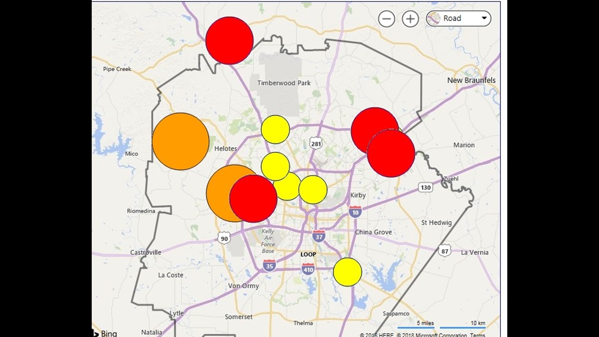 Thousands of CPS customers without power as major wind impacts San