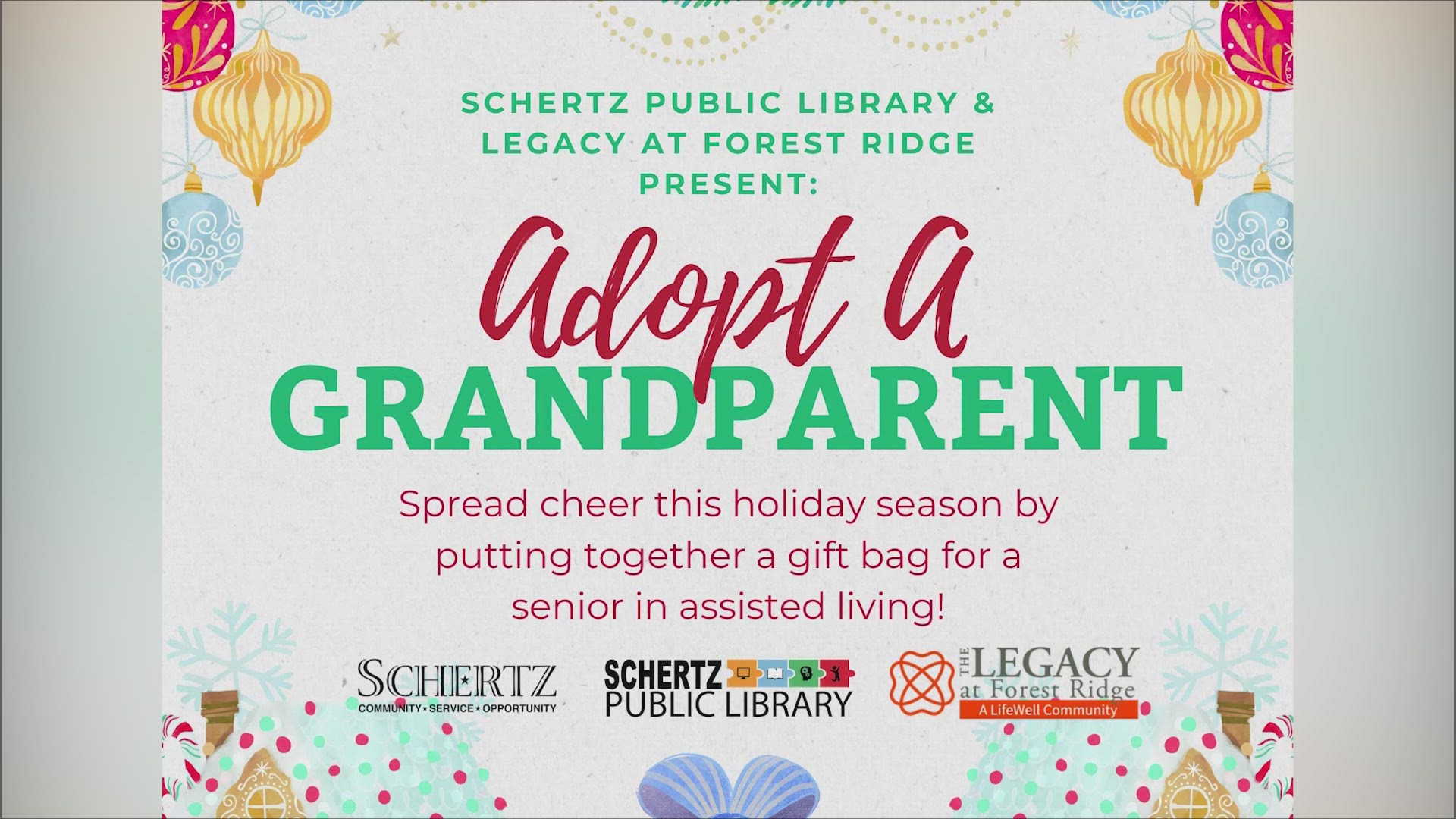 The program was created to show seniors that they are not forgotten during the holiday season.