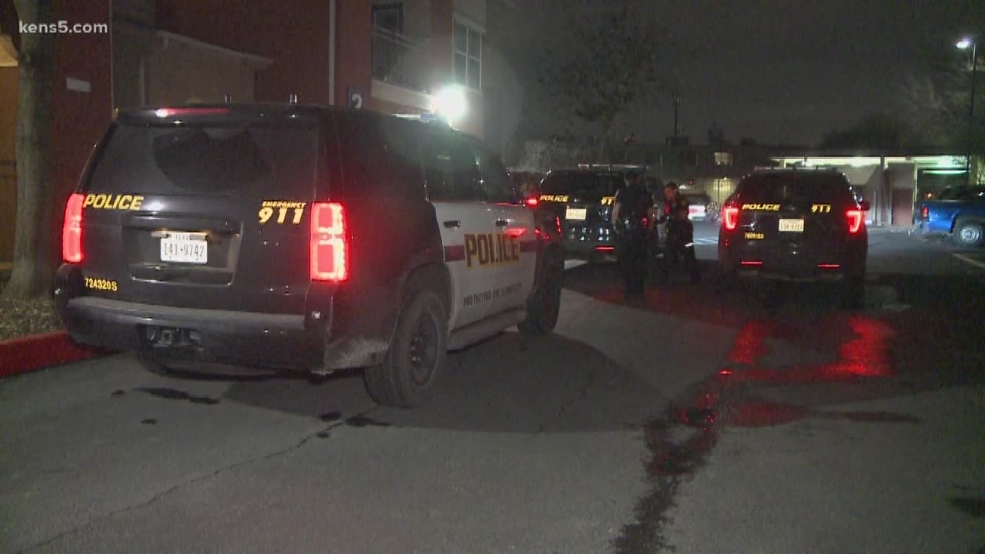 Police say a man attacked his father with a machete at an apartment home on Southwest Military Drive.