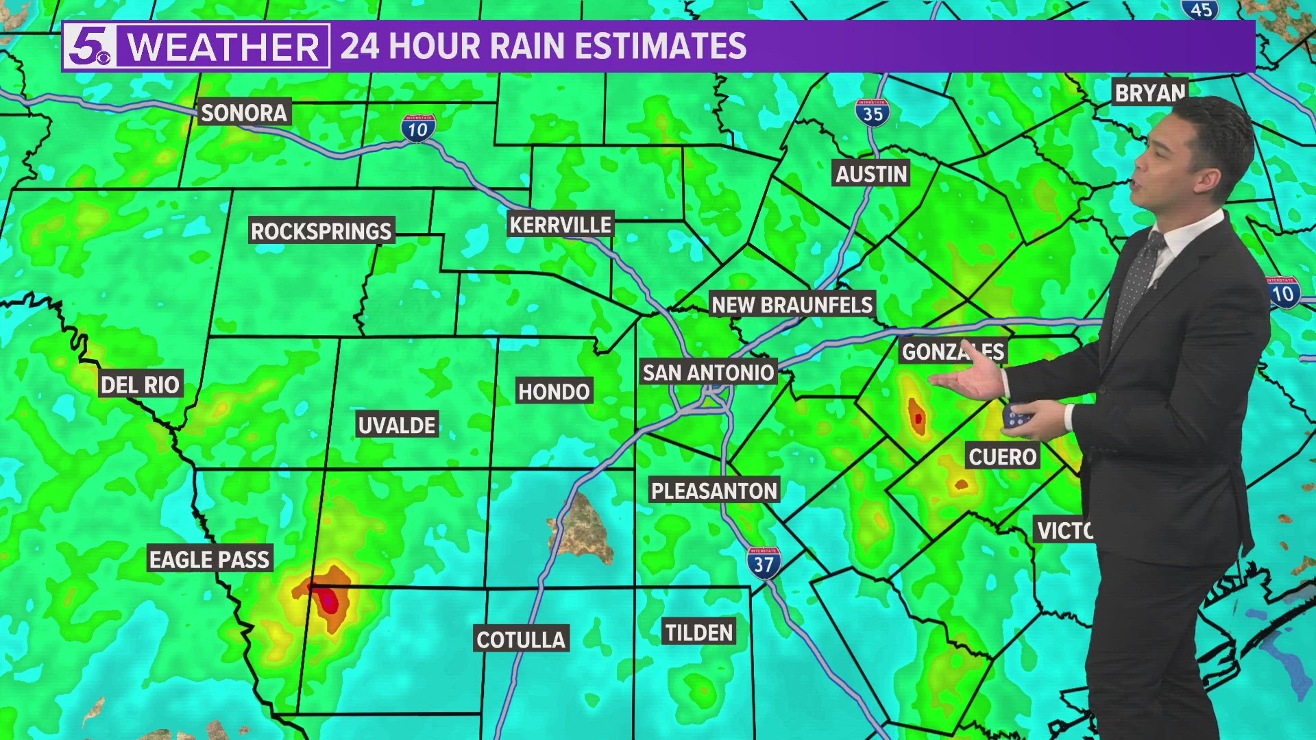 Here's how much rain fell overnight in San Antonio | kens5.com