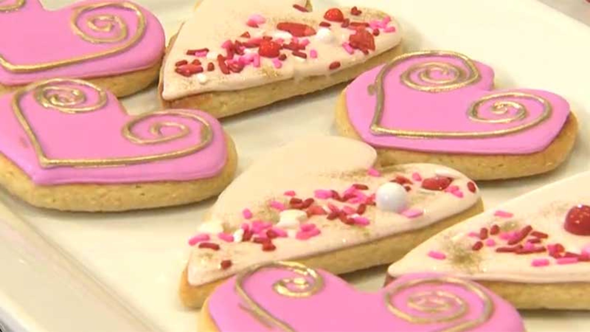 Nature's Eats shows how to make Valentine's Day cookies using almond flavor. They're high in protein and gluten-free for people on Paleo and Keto diets.