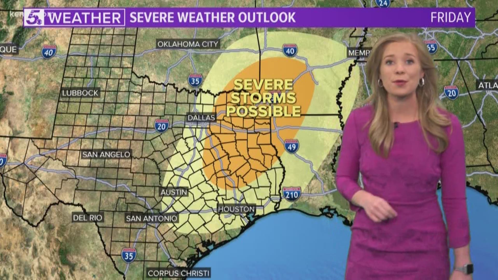 Strong-to-severe thunderstorms are possible for South Texas at the end of the week. But what conditions take a storm from strong to severe anyway?