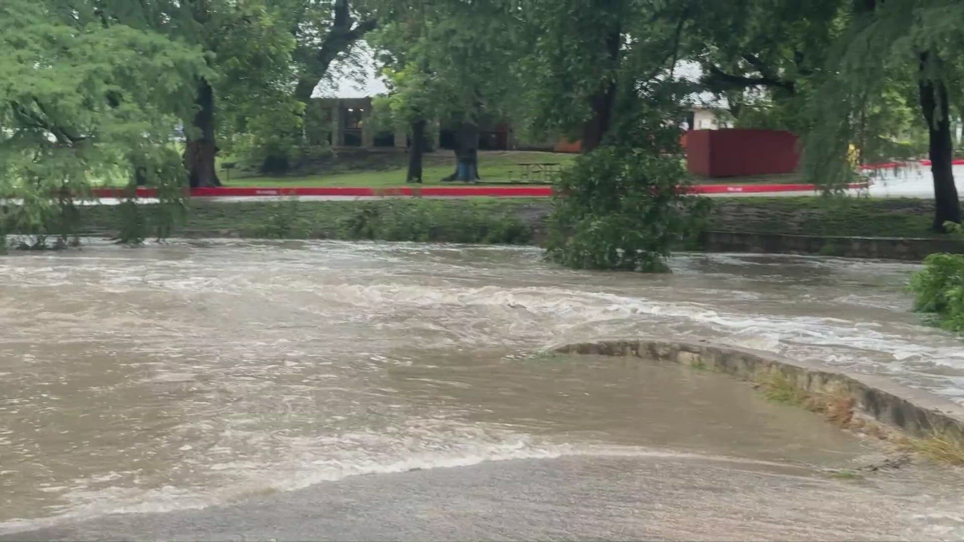 If you come across a flooded road, turn around, don't drive through it.