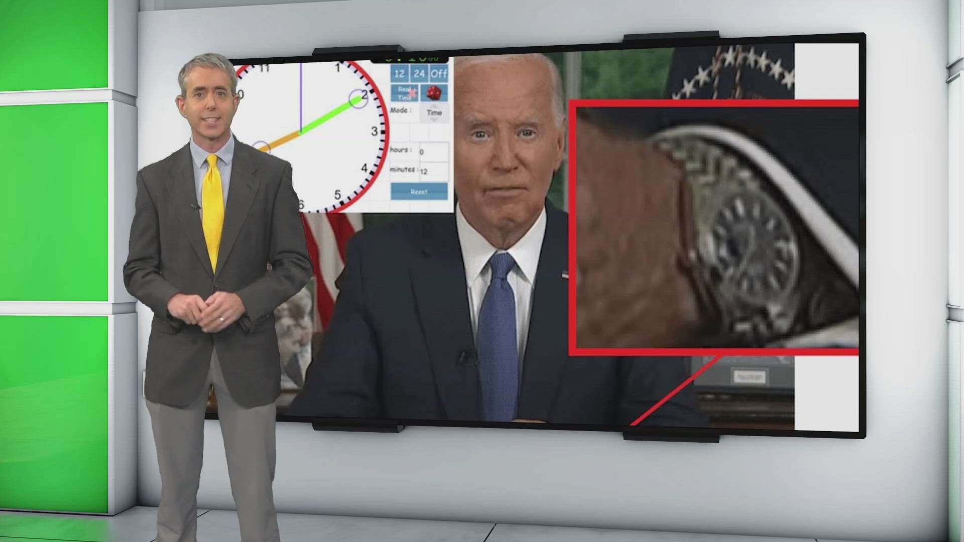 The claim comes after a digitally-altered photo of Biden's watch during the address Wednesday night.