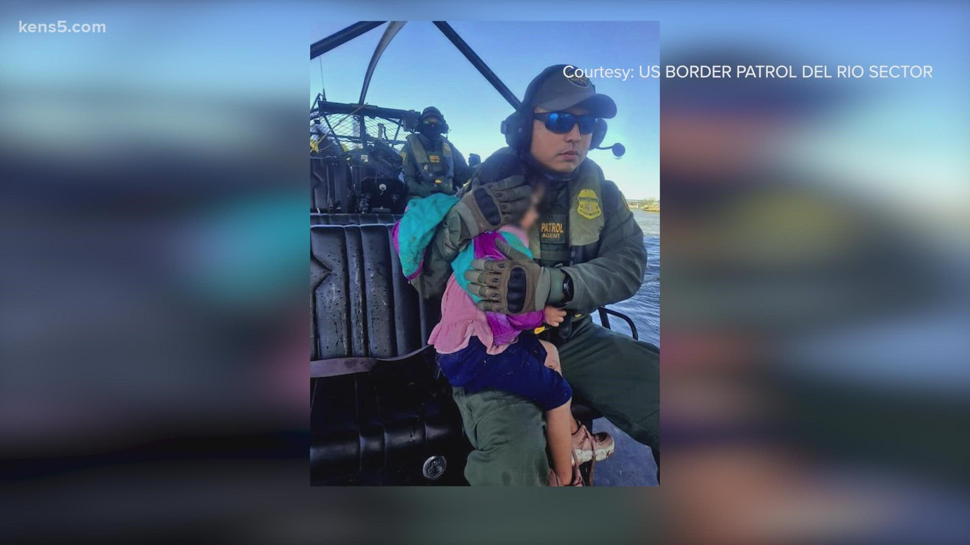 The girl was found on the riverbank after a smuggler carried her across and left her there, according to the U.S. Border Patrol Del Rio Sector.