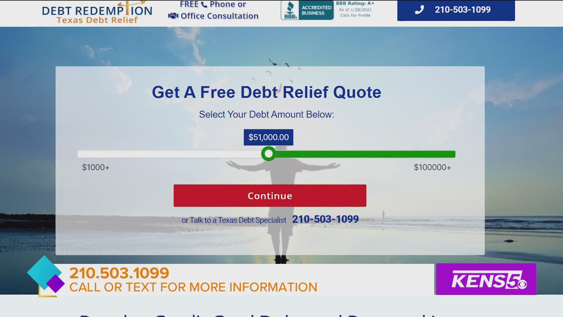 Debt Redemption Texas Debt Relief offers a solution to your debt that could save you money.