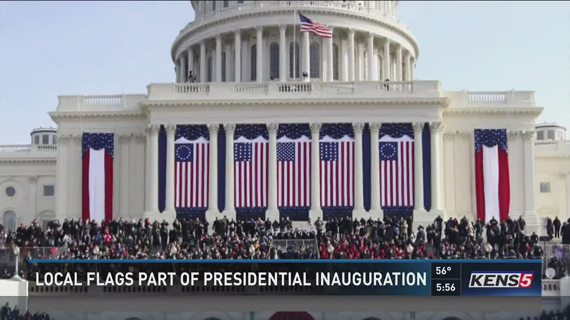 Local flags part of Trump