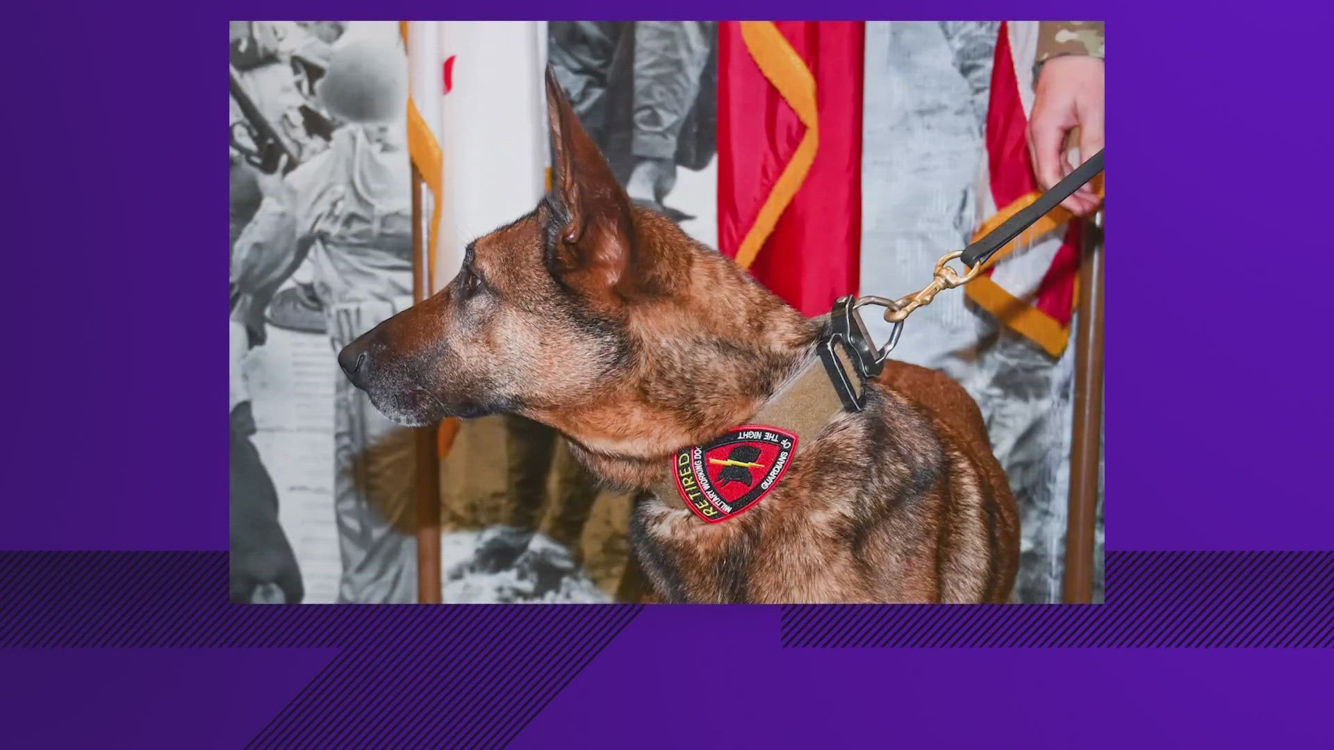 Mika got her retirement patch on April 10, at a ceremony at JBSA-Lackland.