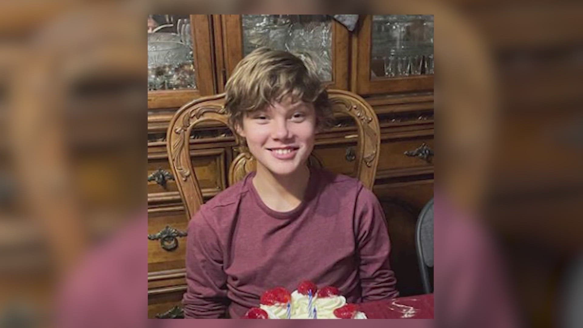 Relatives say Aiden Montgomery was last seen Sunday at Jim's Restaurant in Schertz, Texas.