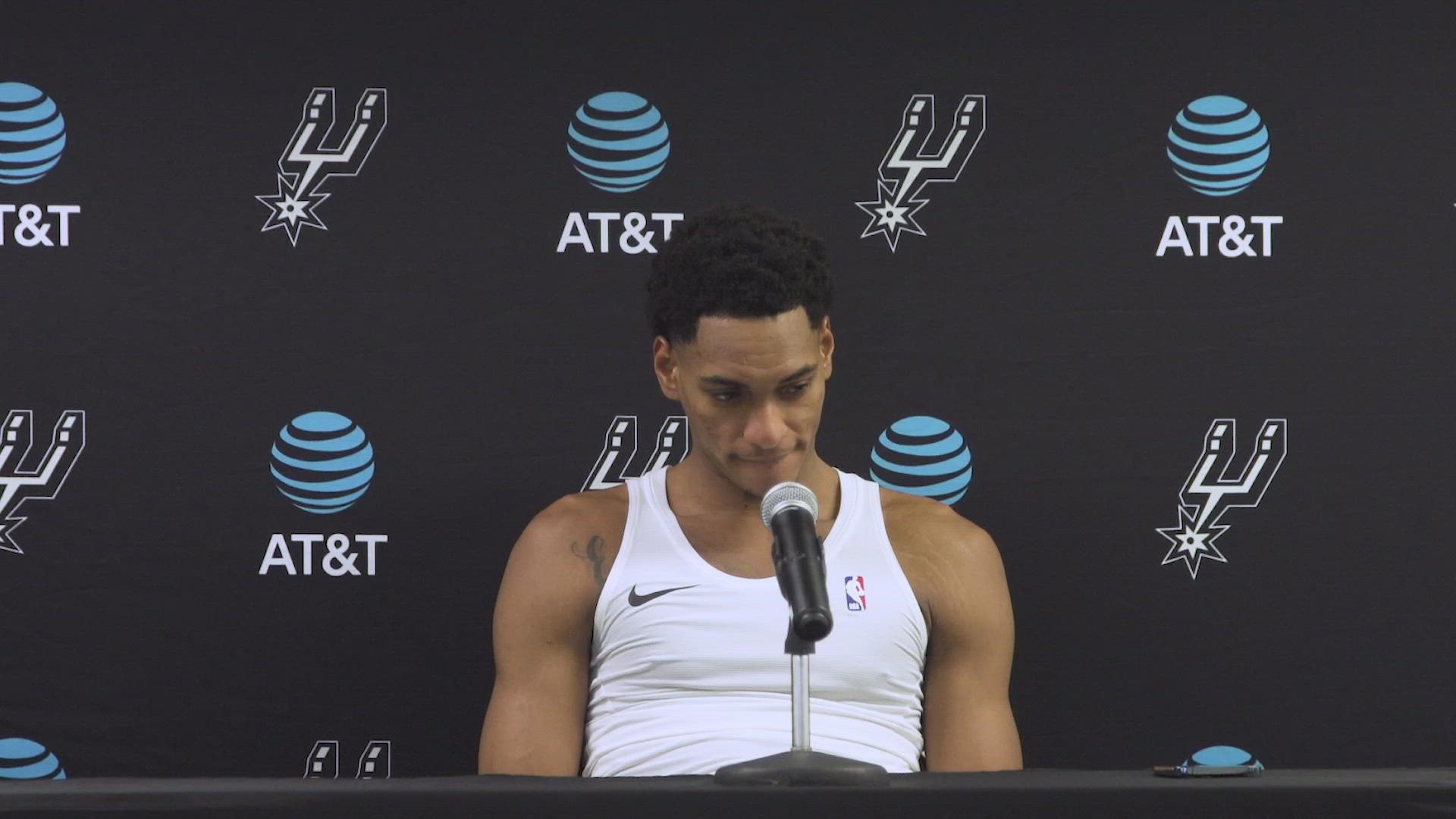 The San Antonio guard says the team needs to work on being more consistent game in and game out as the season goes on.