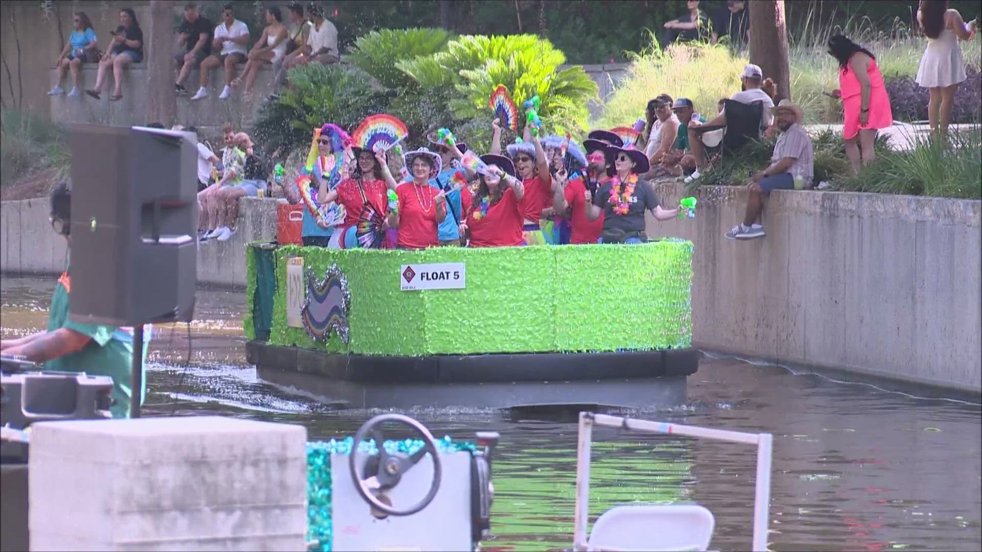 This year's theme "rainbow rodeo" blended Texas flair with LGBTQ+ Pride.