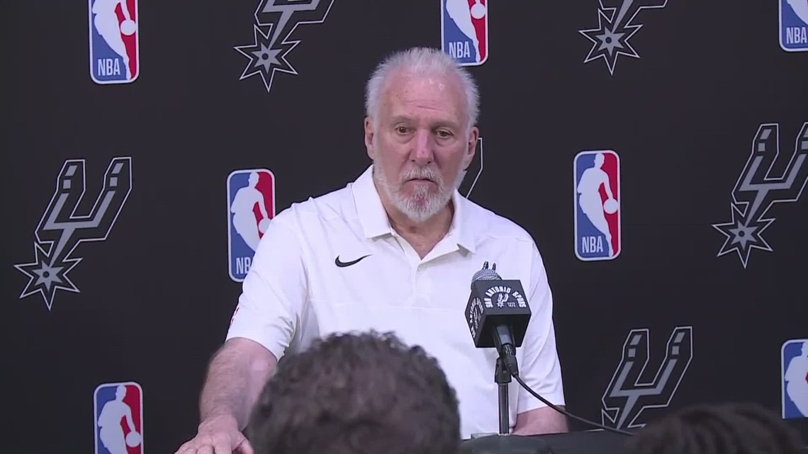 Coach Pop answers question about Wemby playing in the summer league
