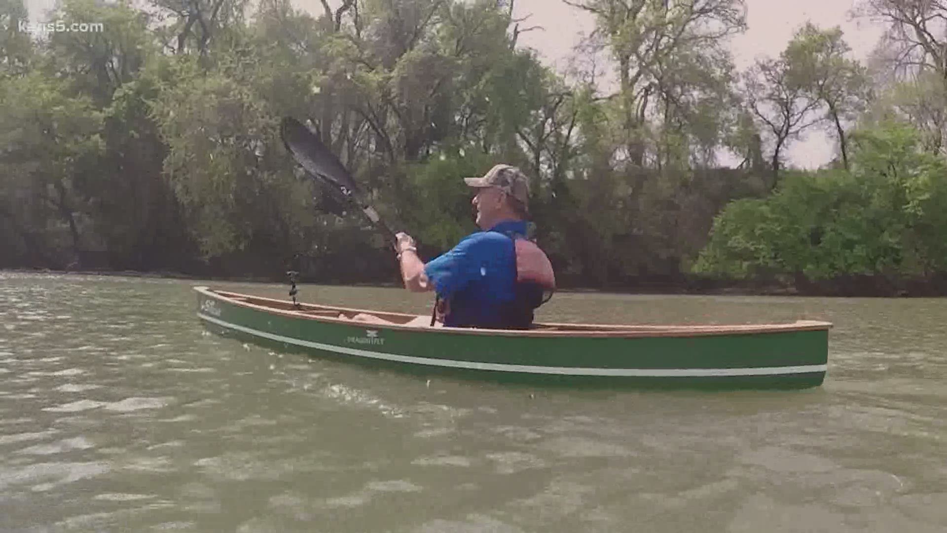 KENS 5's Barry Davis checks out a river that runs through the heart of the state of Texas.