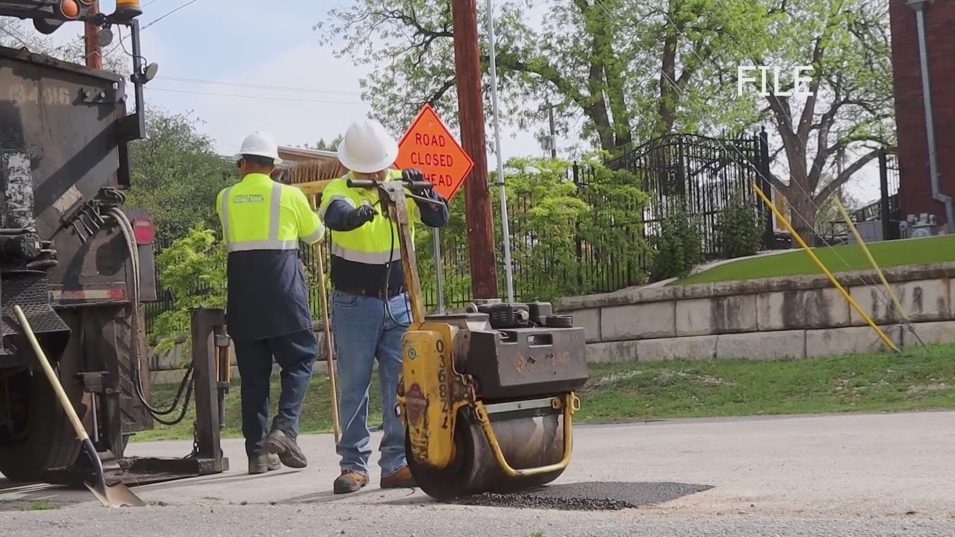 This year they are looking to fix more than 10,000 potholes before April is over.