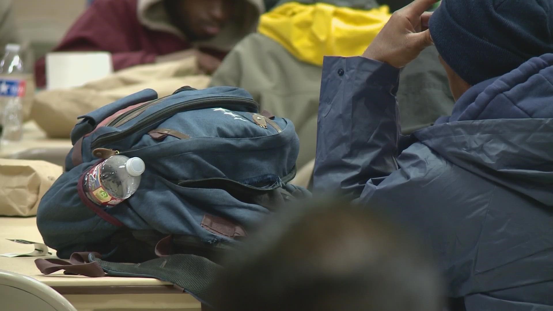 One shelter opened early to provide food and warmth, and donations of blankets and coats rolled in.