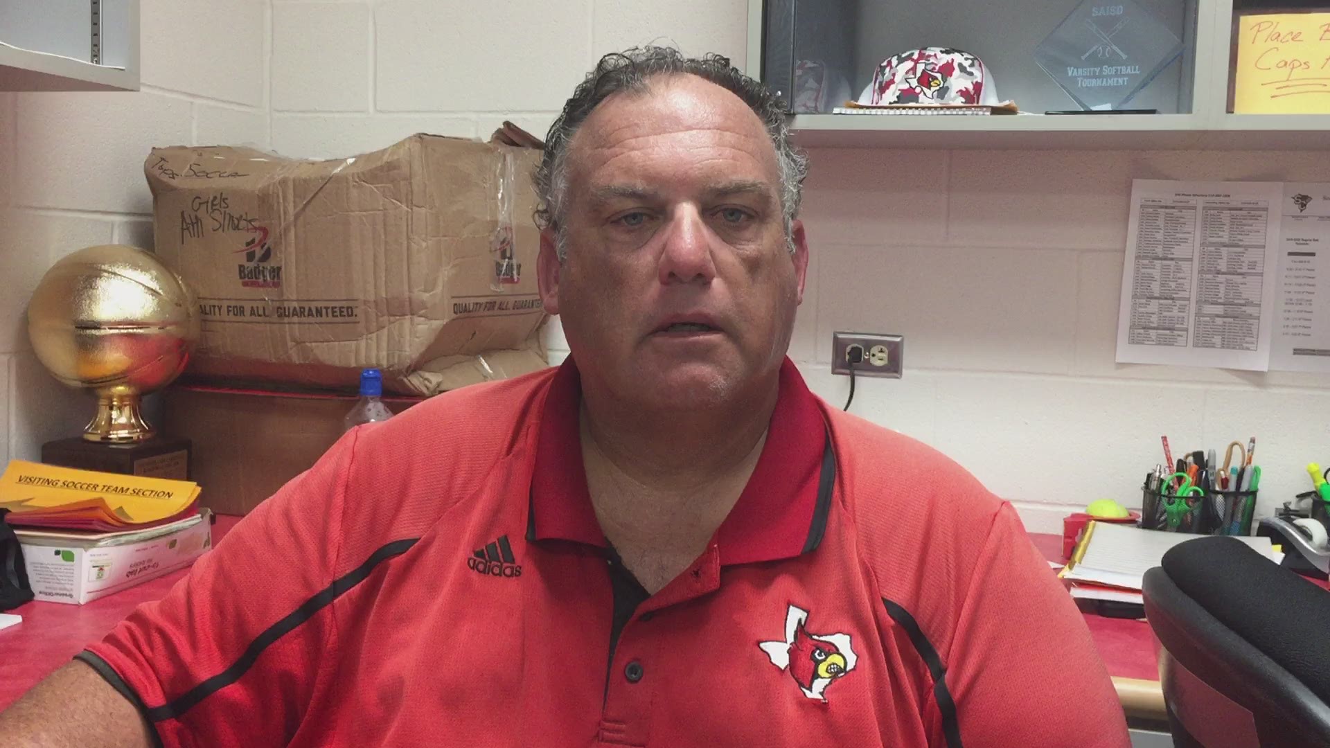 Southside coach Ricky Lock on the Cardinals