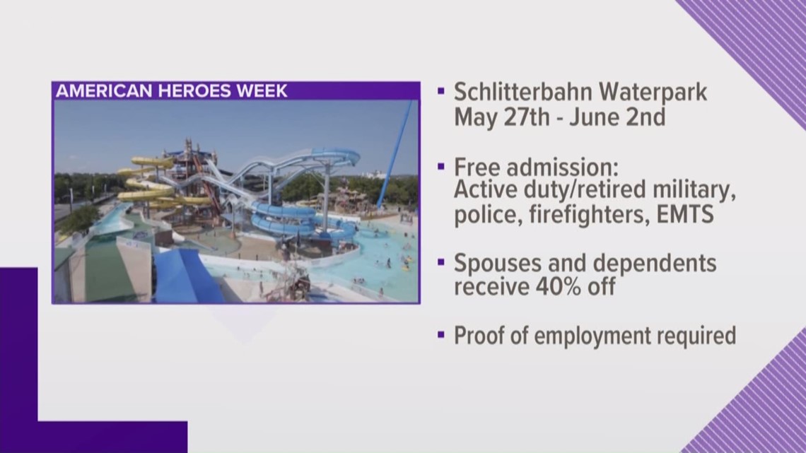 Schlitterbahn offers free admission during American Heroes Week