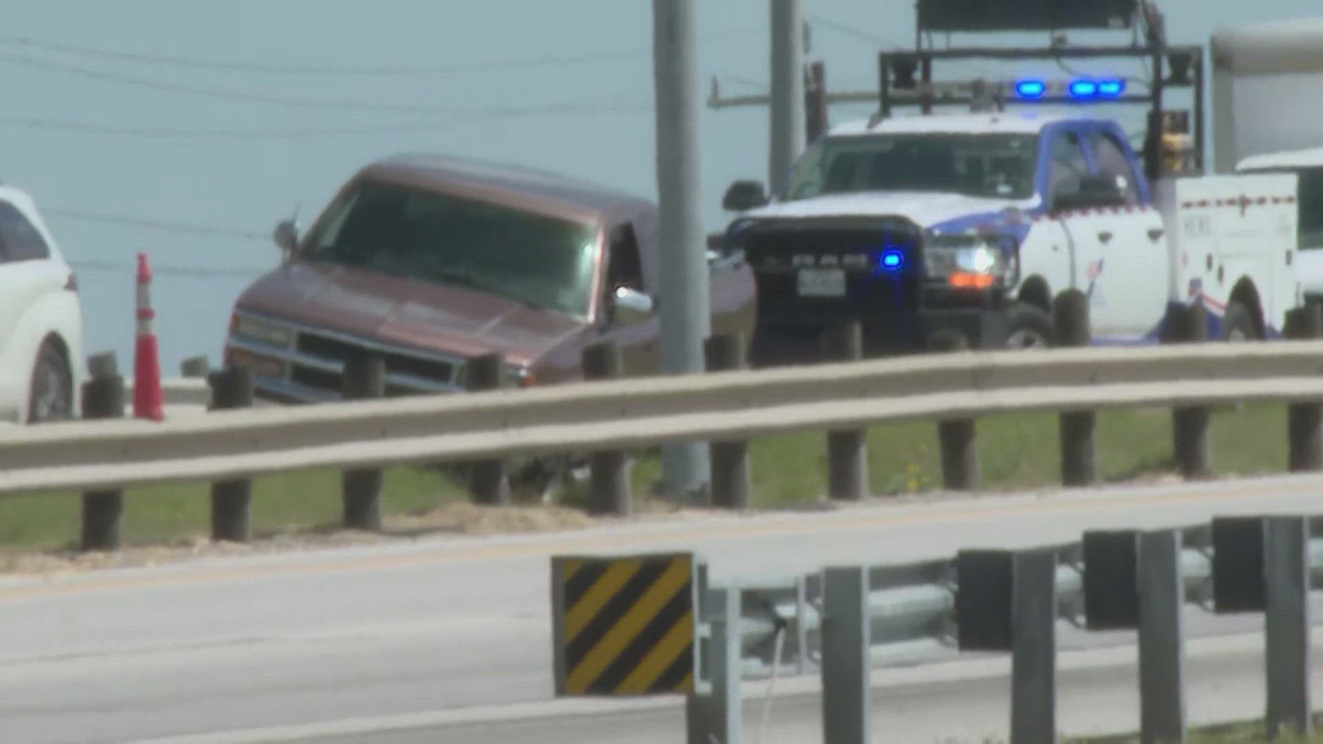 San Antonio fire officials said one person was thrown from the vehicle and died on the scene.
