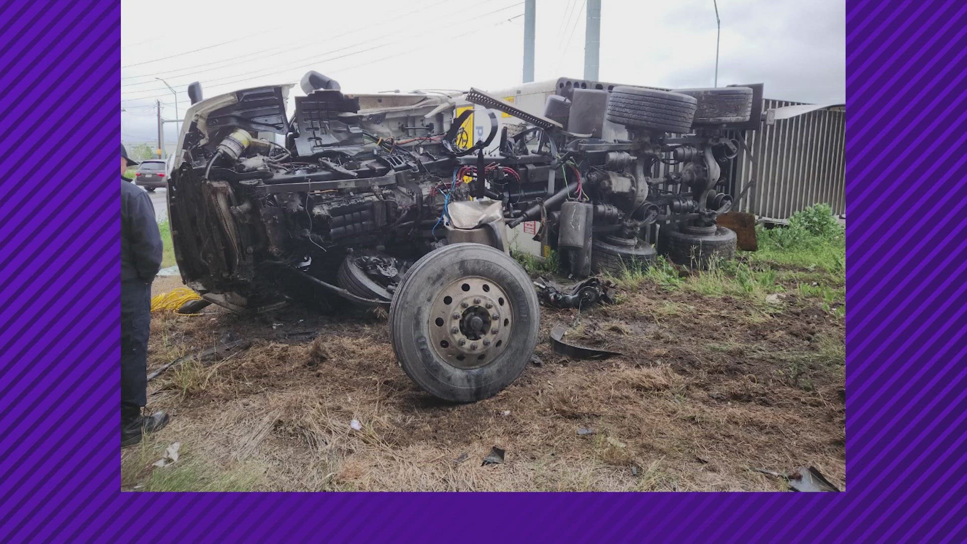 The accident happened at Highway 151 and Culebra around 10:35 a.m. The fire department said no other vehicles were involved.