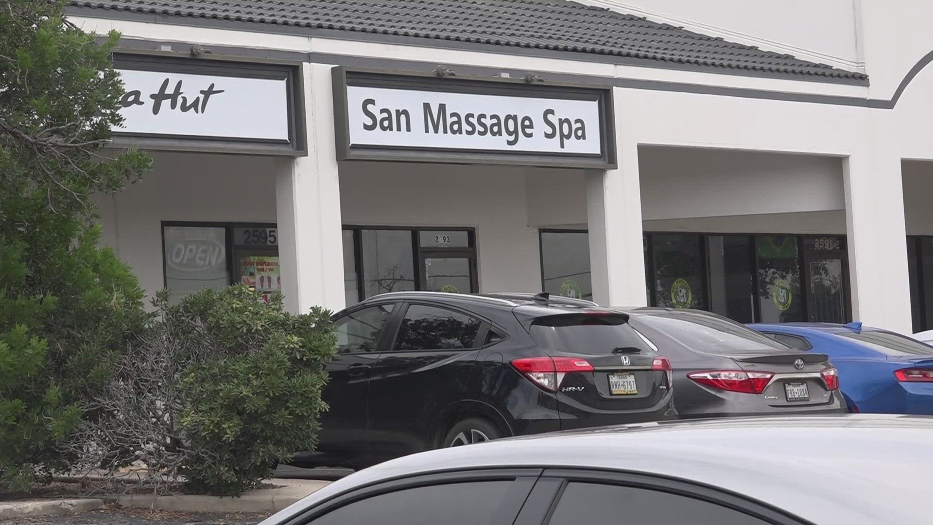 There is no word on any arrests after a massage parlor on the north side of San Antonio was shut down amid a human trafficking investigation.