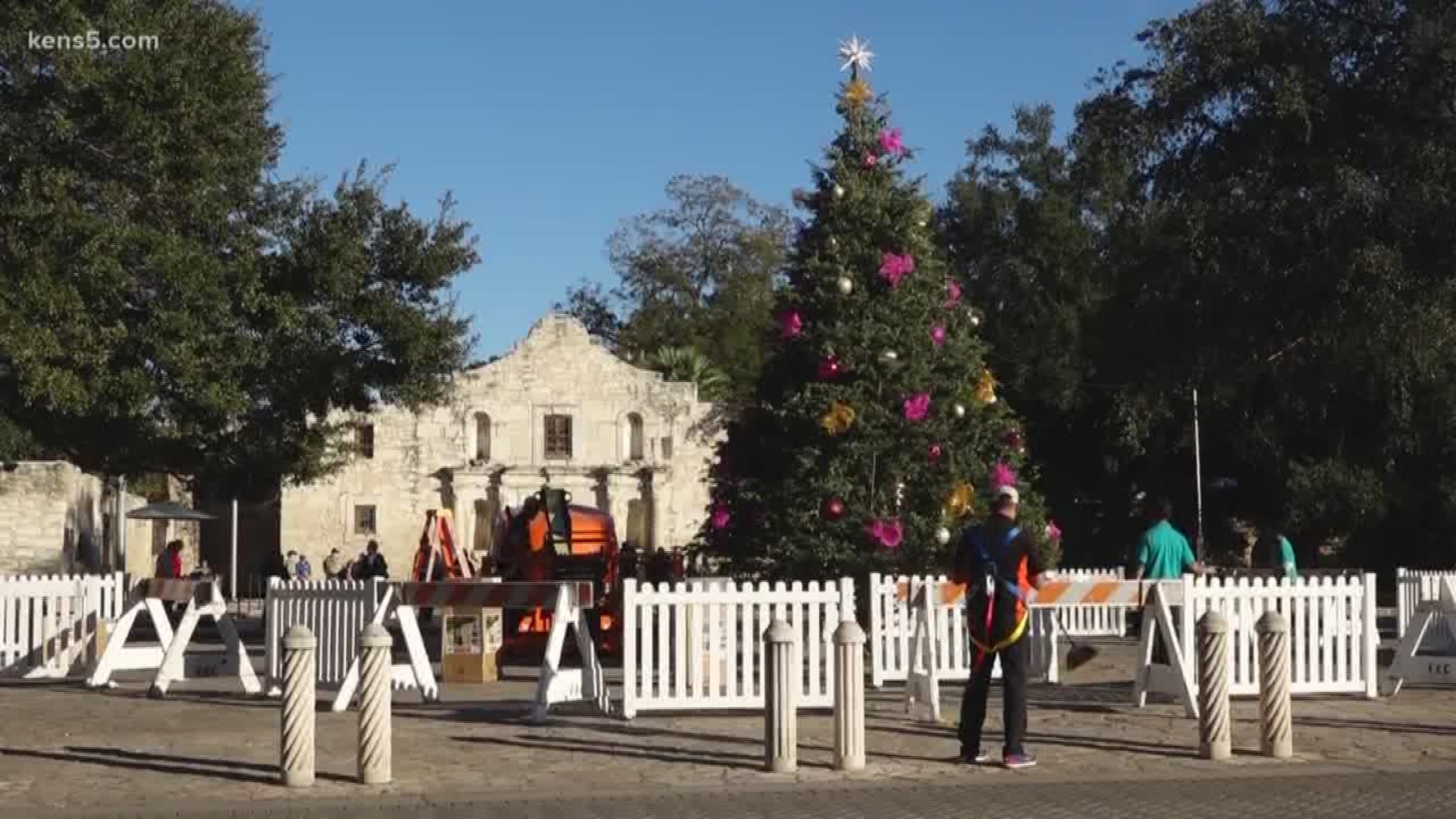 Some locals are upset that San Antonio's official Christmas tree is standing at Travis Park instead. Eyewitness News reporter Adi Guajardo joins us live at Alamo Plaza.