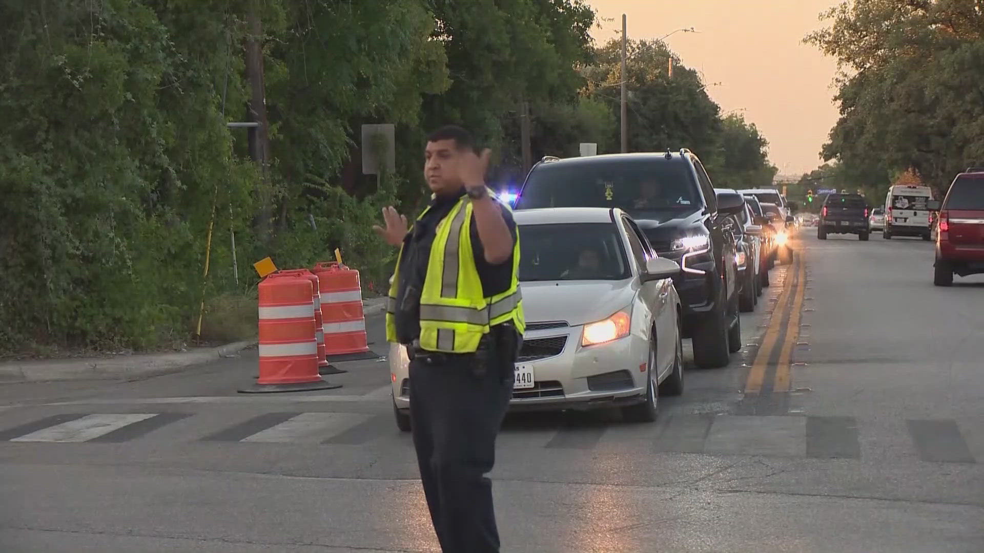 It happened on Babcock Road early Thursday morning just outside Maverick Elementary.