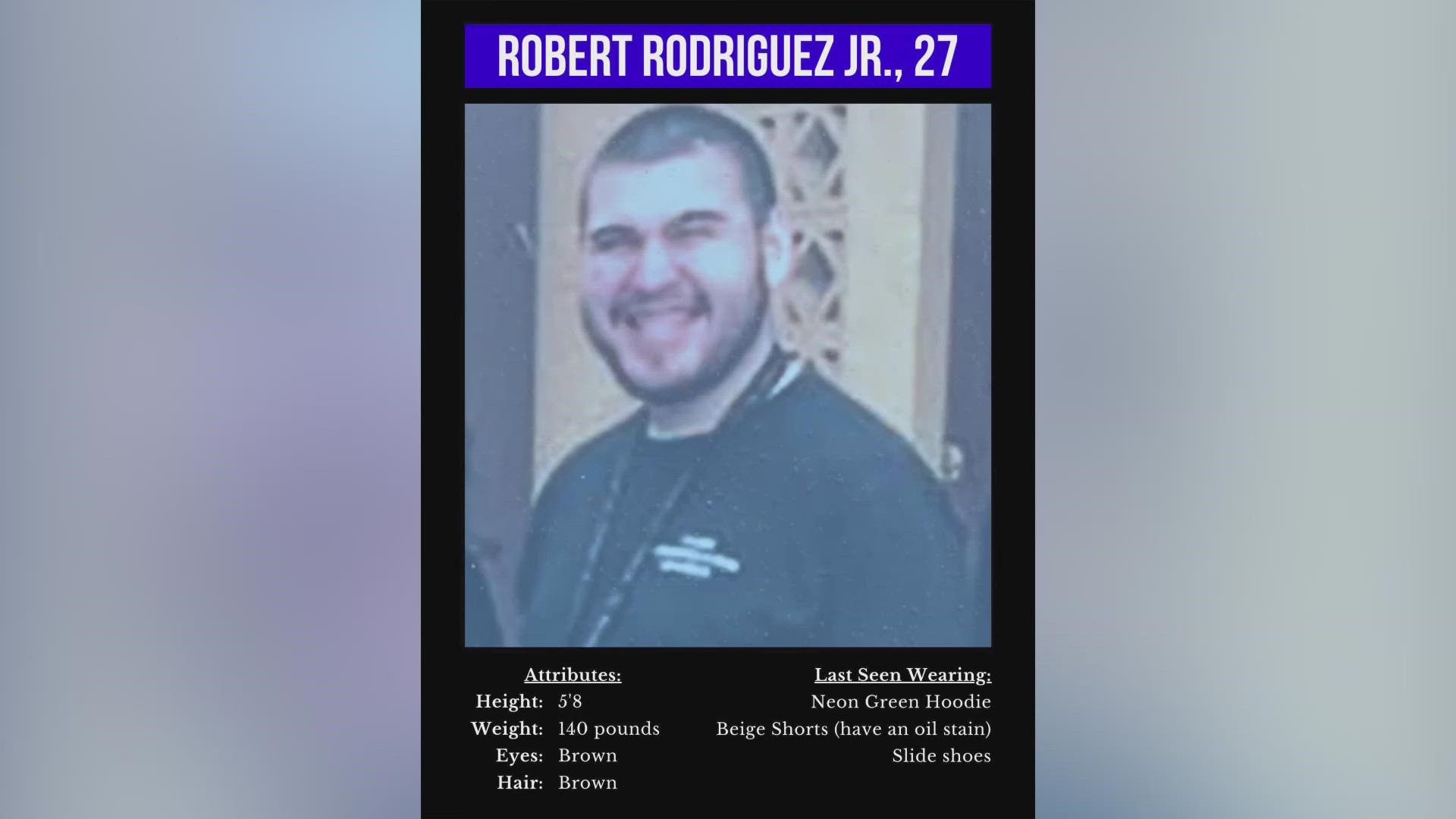 He was last seen on the far south-side in the 900 block of SE Military Dr.