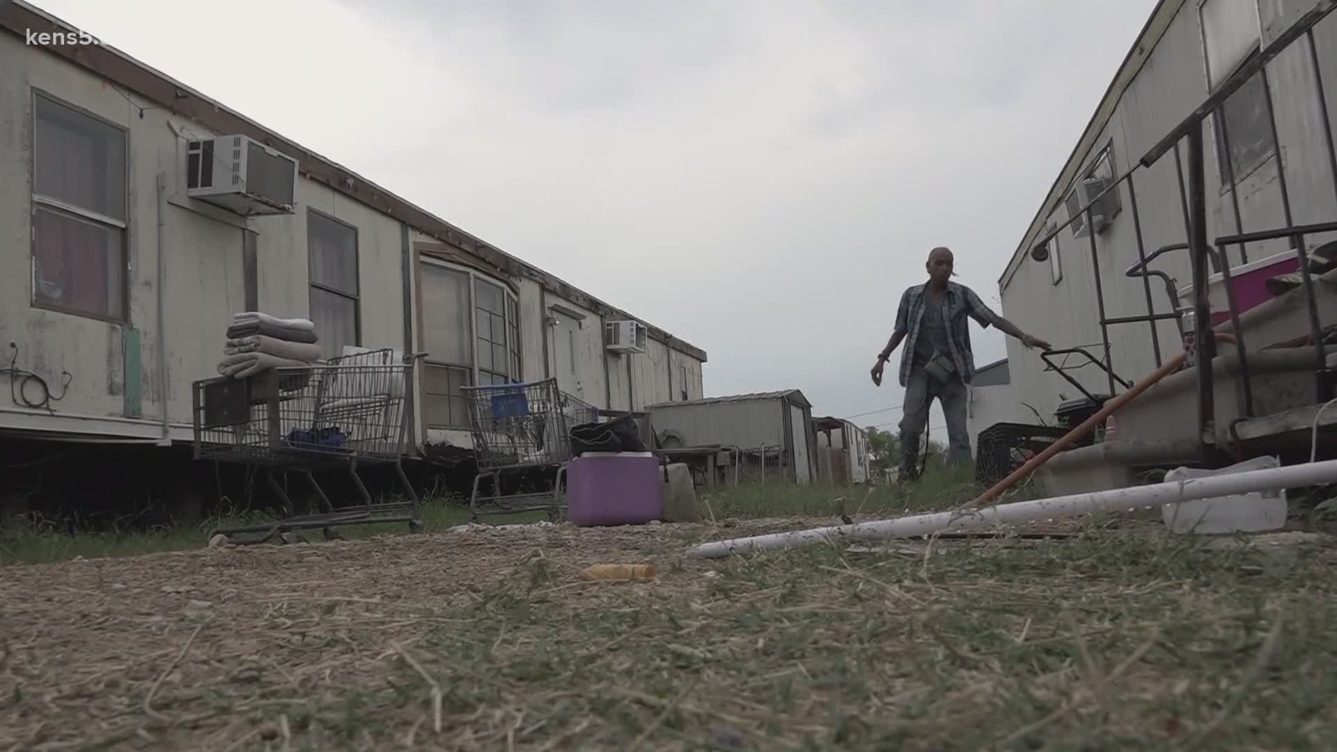 The San Antonio mobile home park is shutting down after years of criminal activity and code violations. But some residents have nowhere to go.