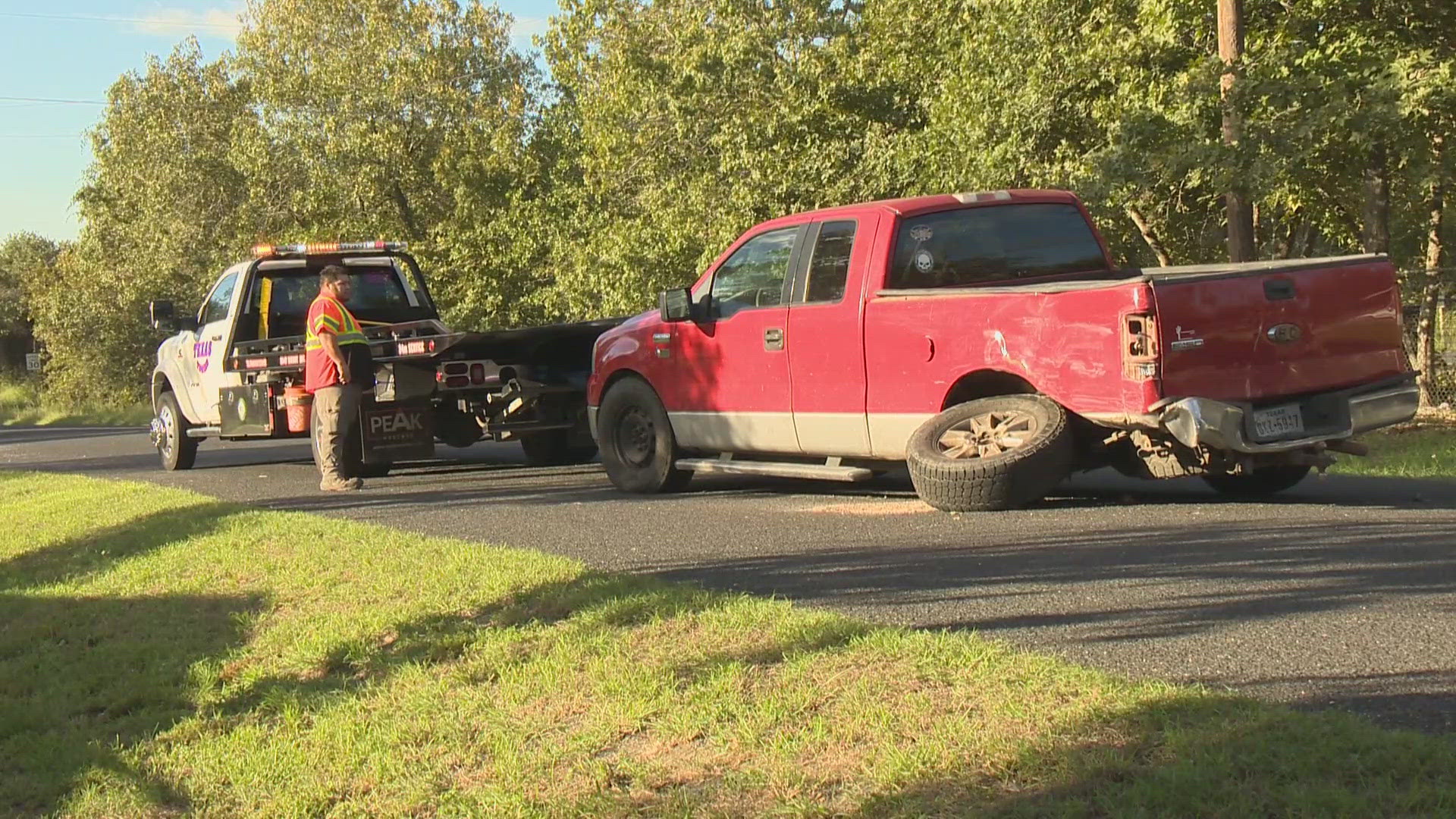 The accident happened on the far south side of San Antonio early Monday morning.