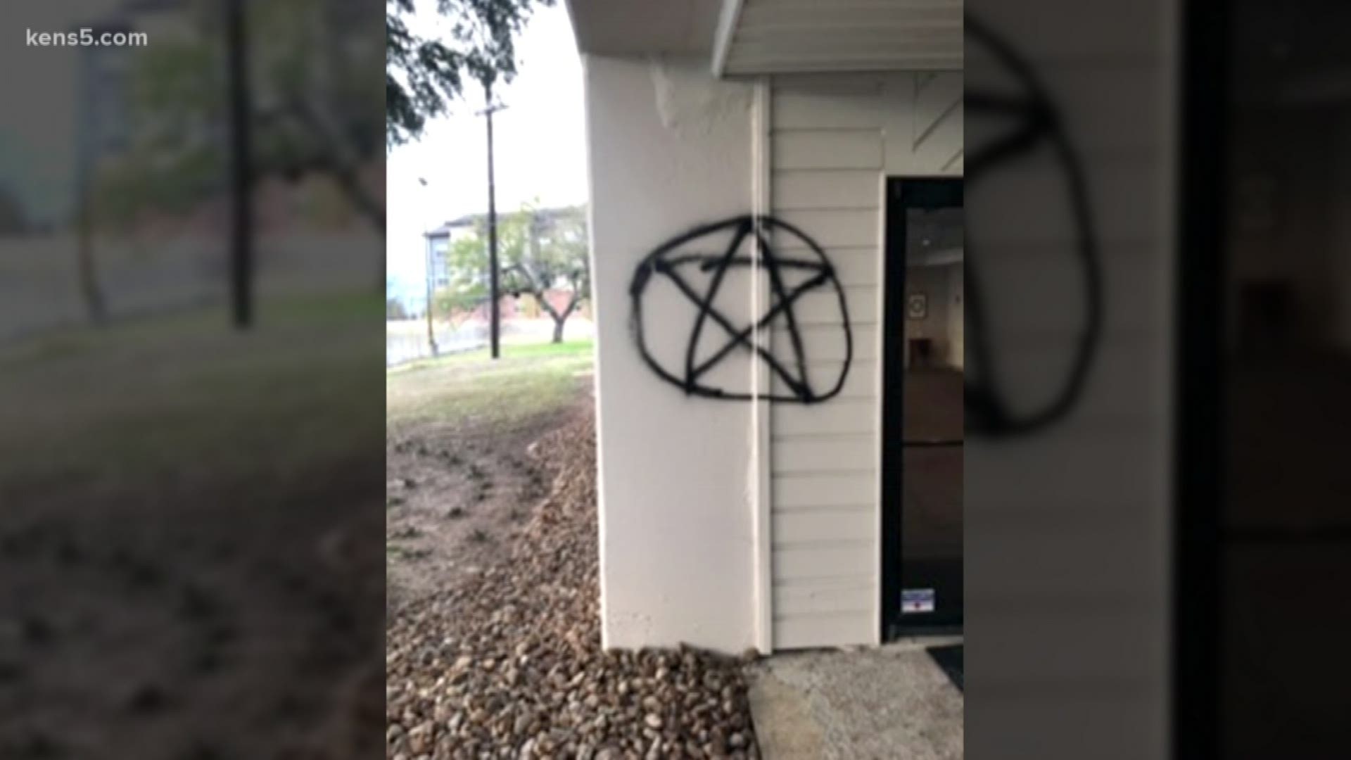Today, of all days, you wouldn't expect vandals to attack a church, but that's what they did in northwest San Antonio. Eyewitness News reporter Sue Calberg is live.