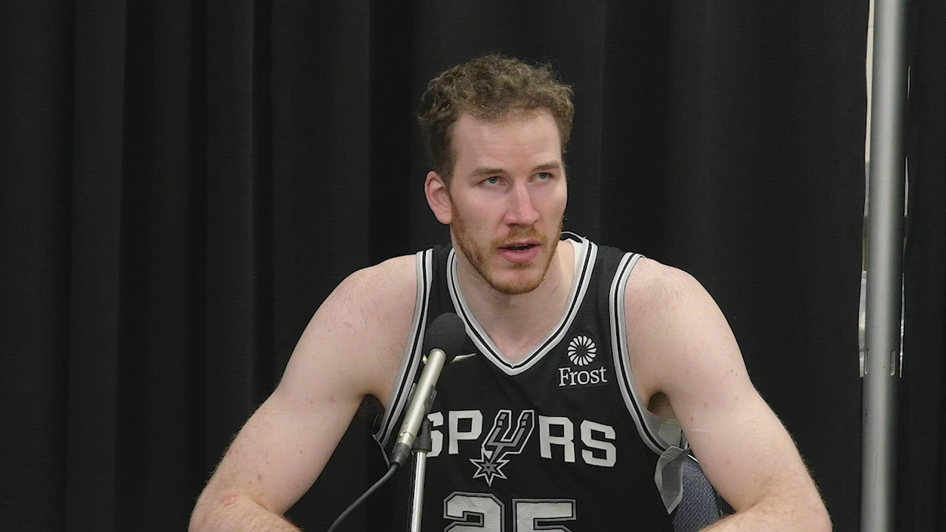 Poeltl said San Antonio ran out of gas, and that it's hard to bring new players into their system.