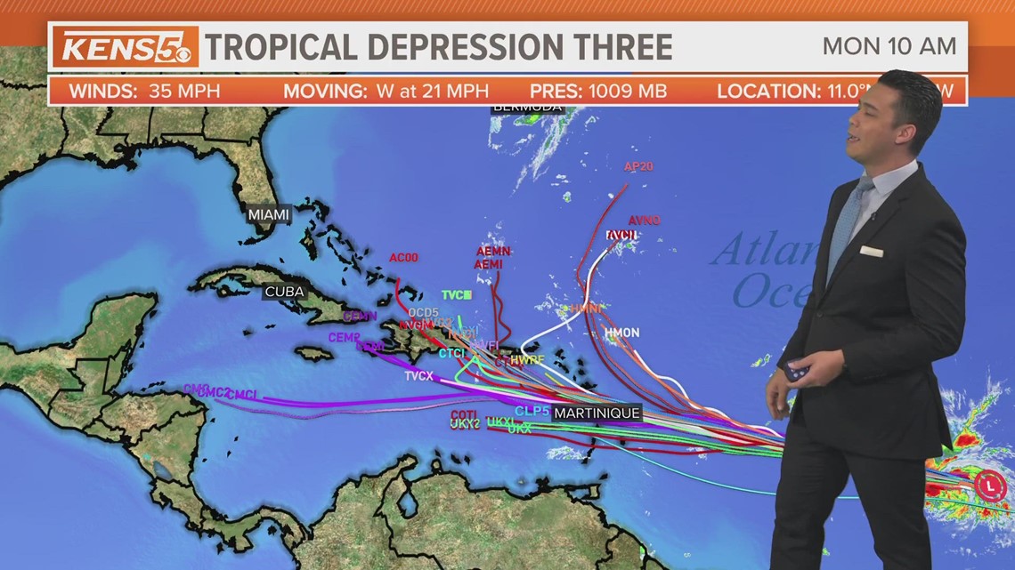 TROPICS UPDATE Tropical Depression Three and Invest 93L