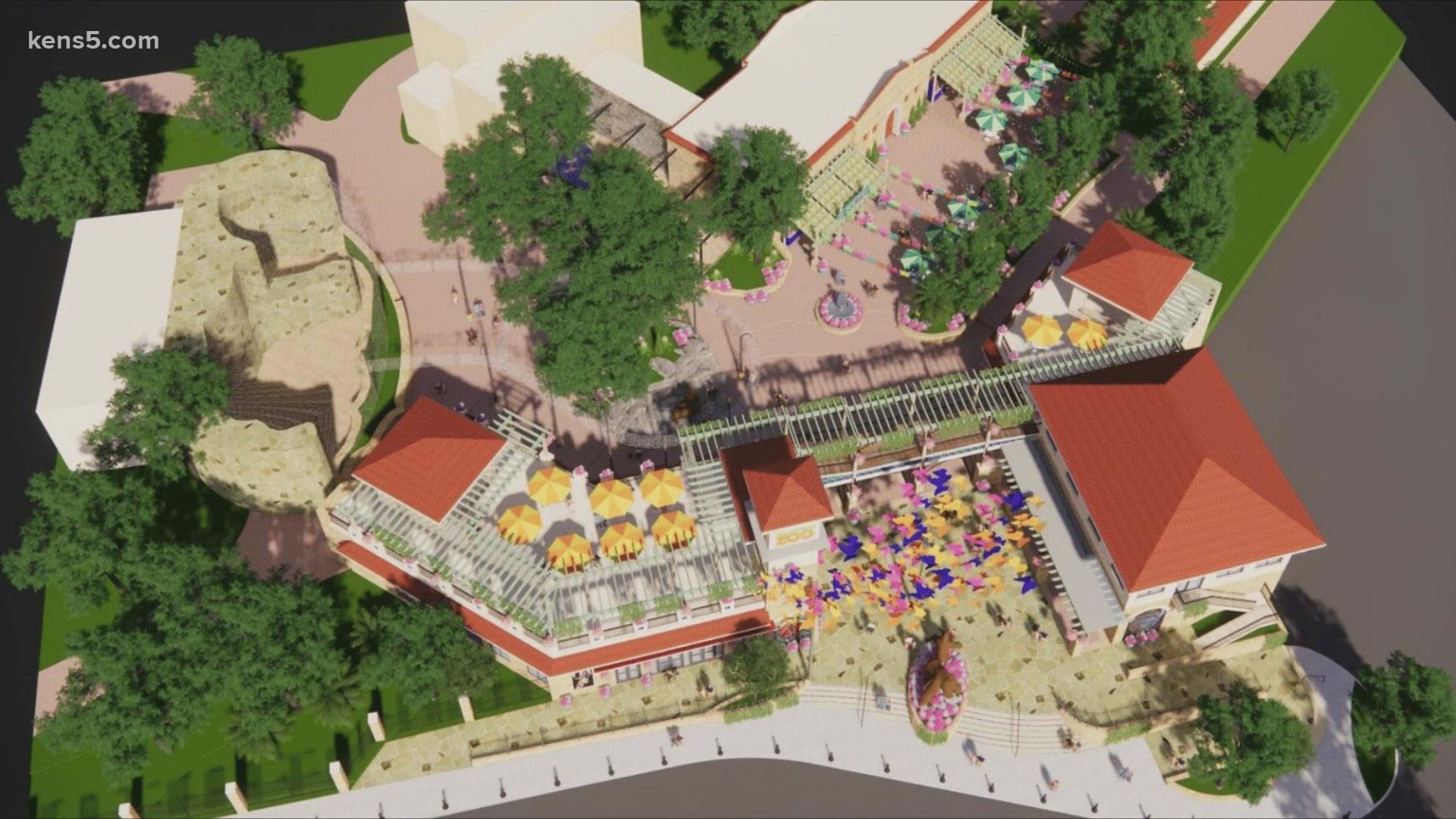 A huge makeover is in the works right now for the San Antonio Zoo. The master plan starts with redesigning the entrance.