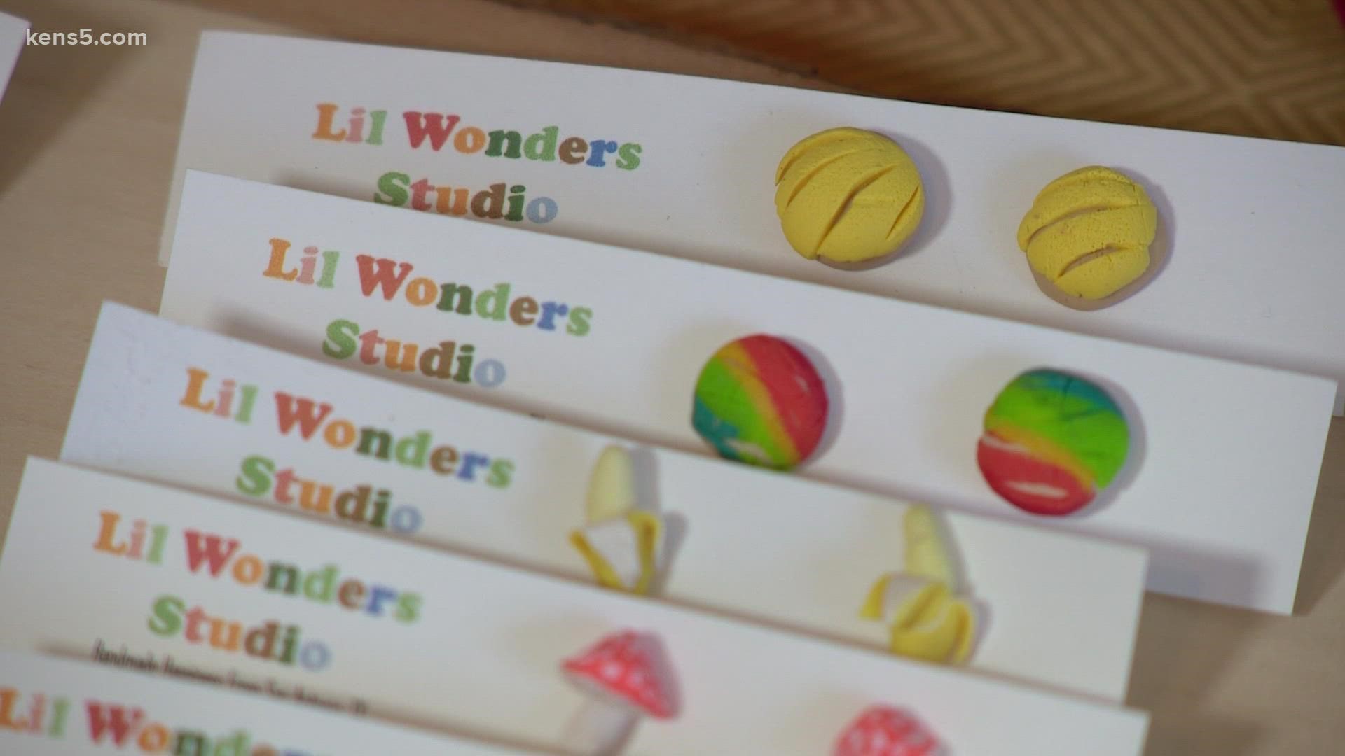Madison Ossont said she created Lil Wonders Studio because she loves making things people love. From animal earrings to bowtie pasta ones, she's always designing.