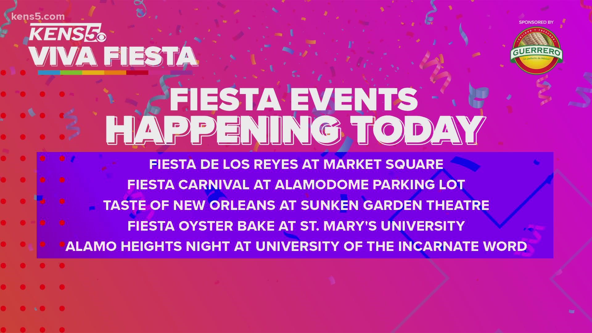 Here are the events taking place on the second day of Fiesta!