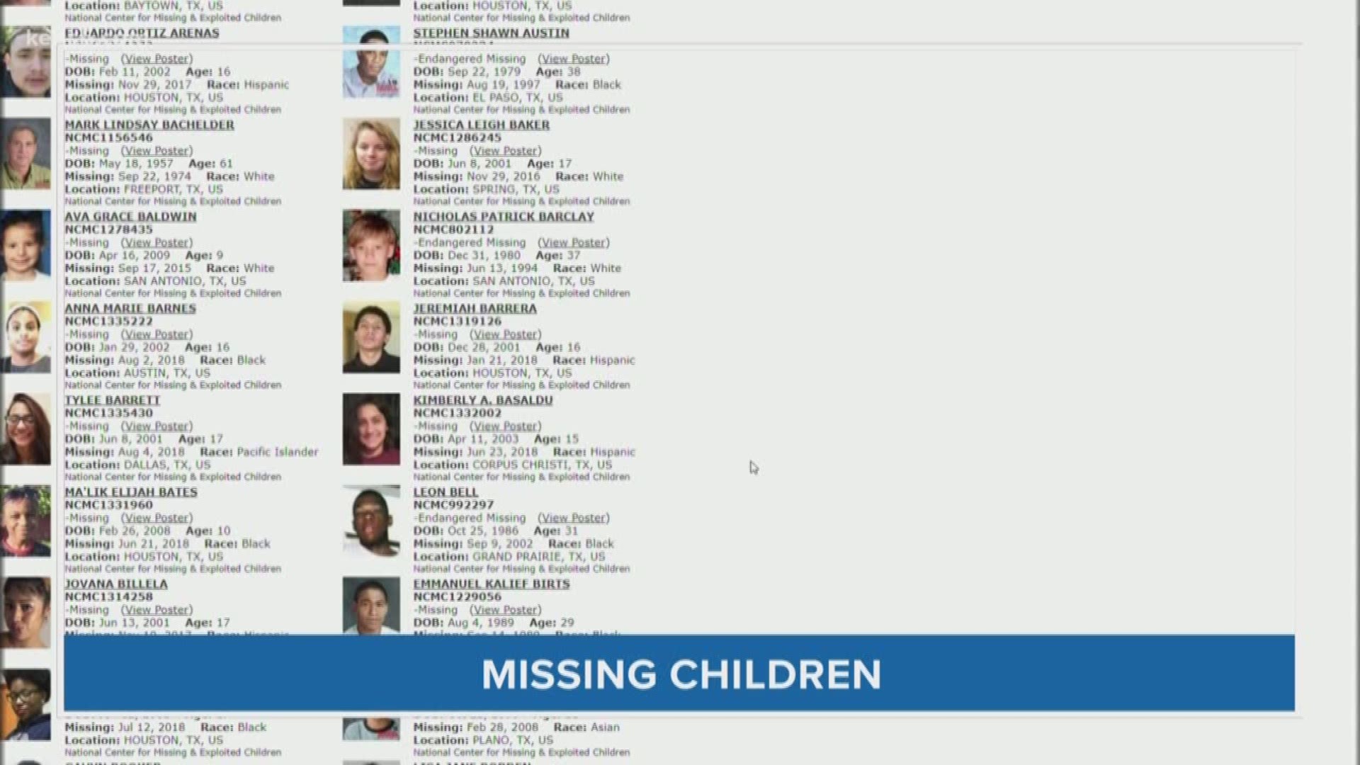 There's one advocate here in town who has made it his mission to help the families of missing children. Eyewitness News reporter Henry Ramos has the story.