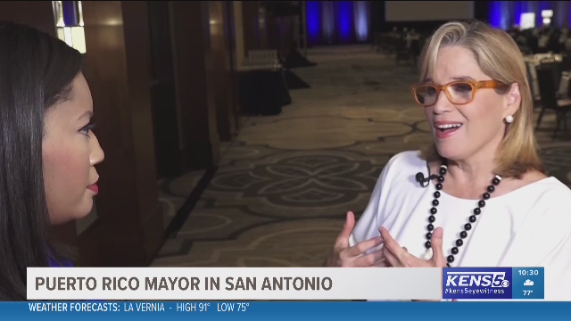The Mayor of San Juan, Puerto Rico visits San Antonio for the first time to receive an award for her dedication to her people.