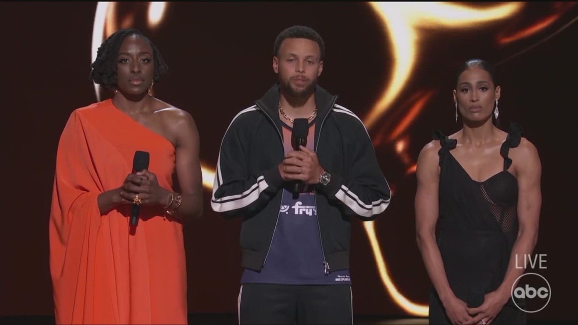 WNBA star Brittney Griner honored at ESPY Awards