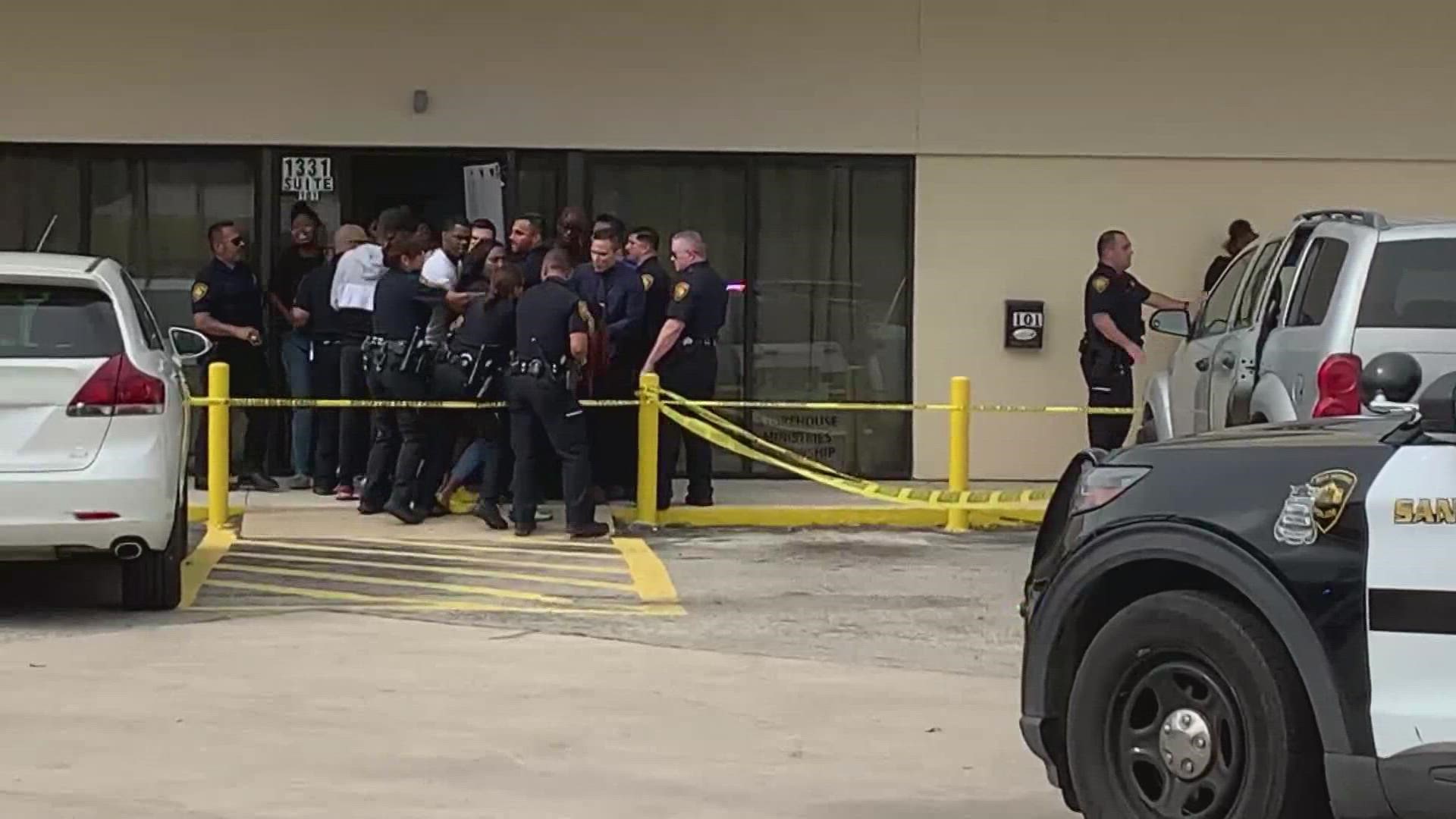 As he was getting out of the car, a gunman approached the vehicle and opened fire on the man, according to SAPD.