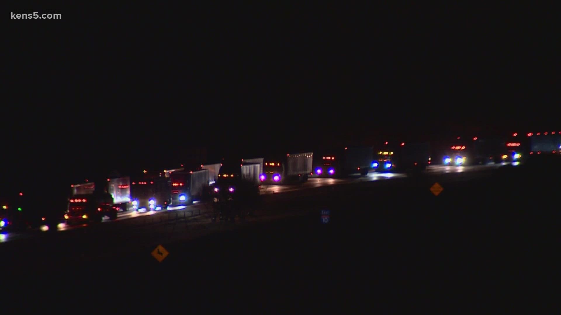 KENS 5's Jeremy Baker provides an update on major crash in Kerrville causing miles of traffic to back up on I-10.