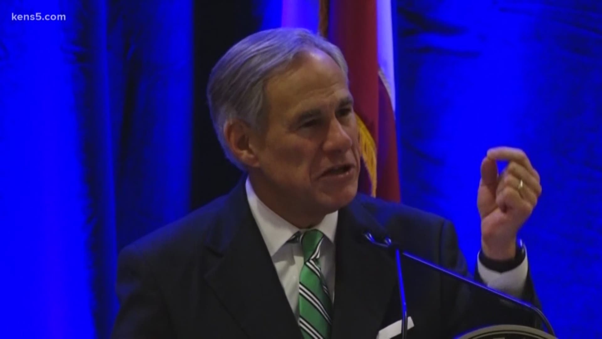 Governor Abbott stops in San Antonio to meet with business leaders and talk about SB 15.