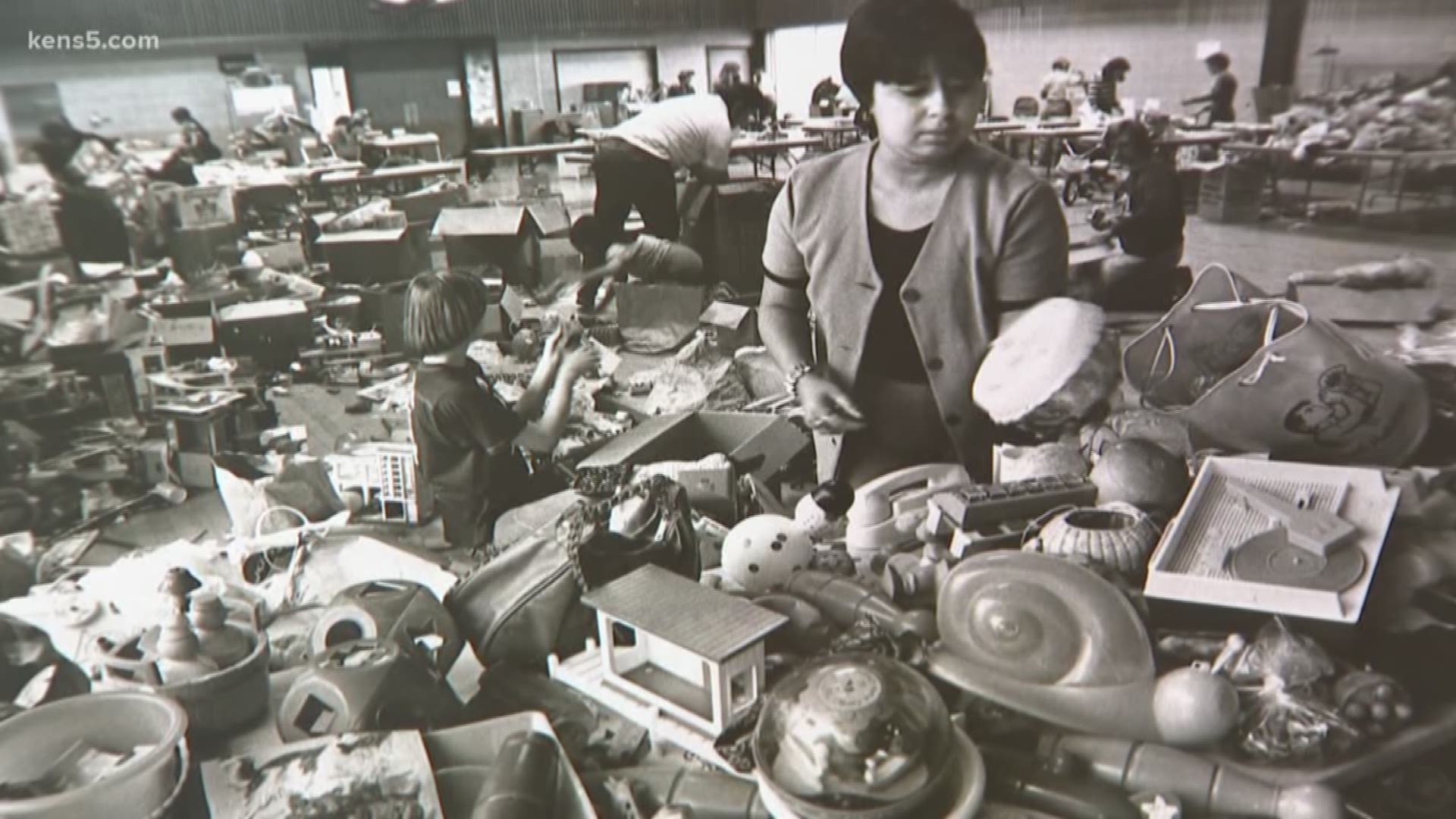 50 years ago, one San Antonian thought she'd do her part to help needy kids at Christmas. Now, dozens of Santas help hand out thousands of dollars worth of gifts every year in the ongoing initiative.