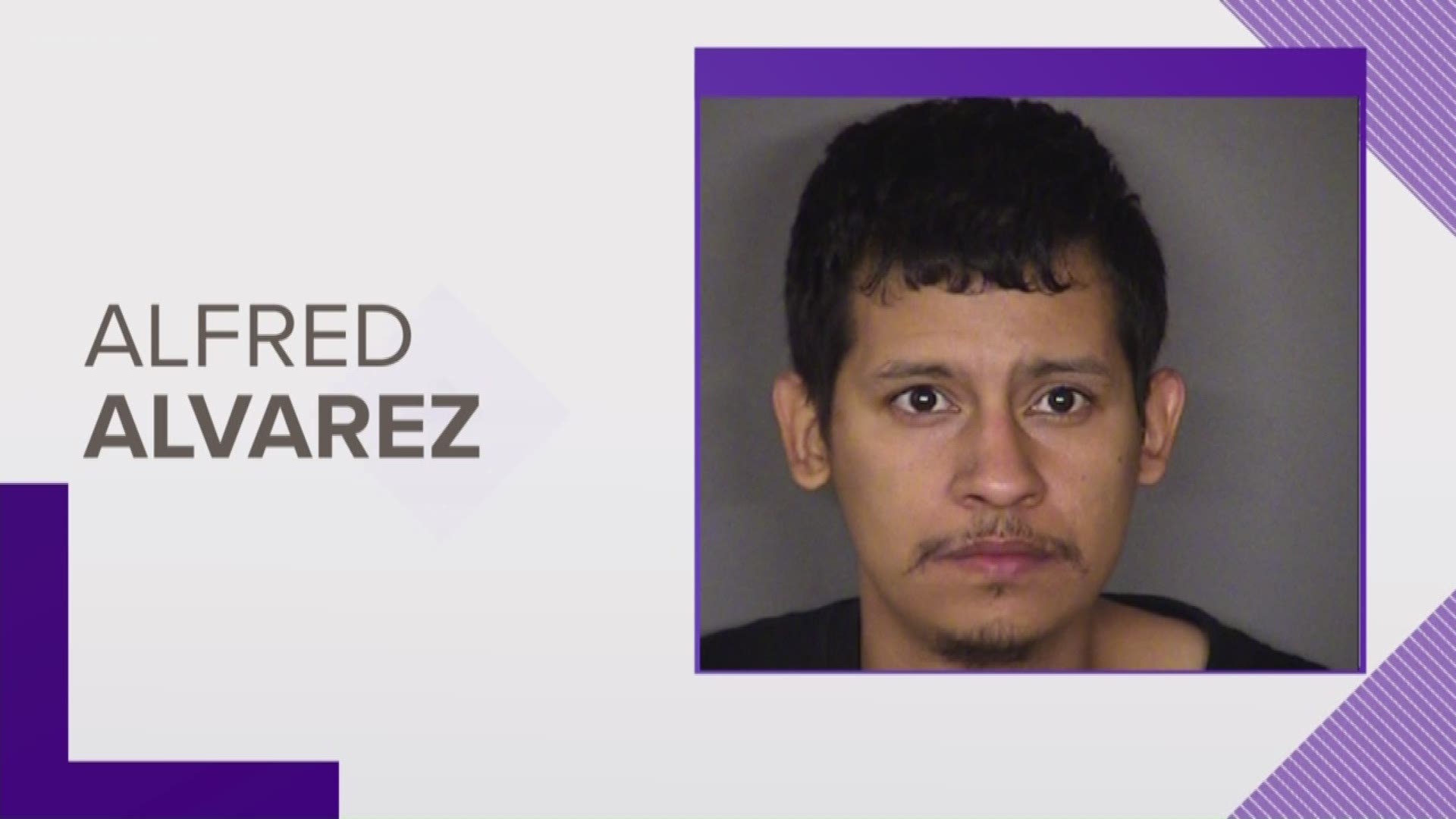 Alfred Alvarez is accused of beating the victim to death with his hands. The victim was apparently holding onto her child while she was attacked.