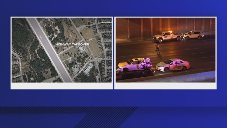 Video shows gunfire during street takeover on I-10 in San Antonio